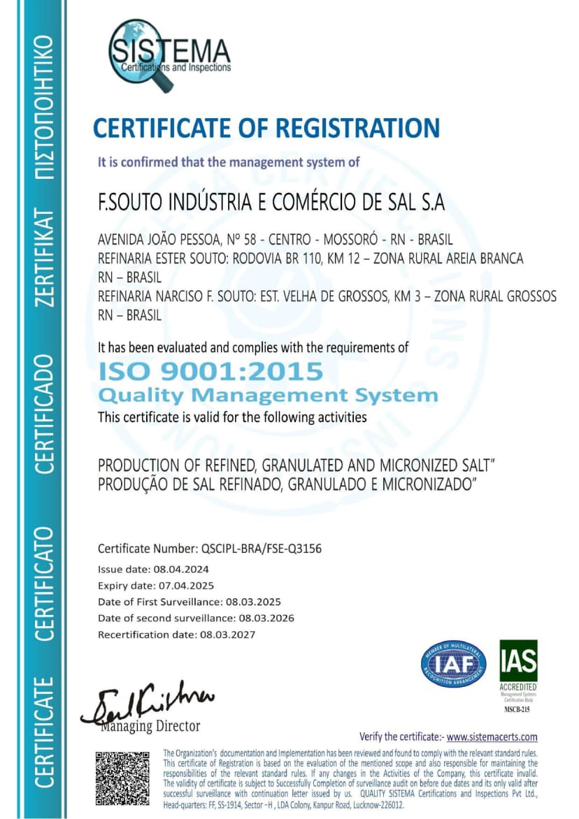 Certificado ISO 9001